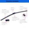 GoKoHe Pair 26" + 18" Original Equipment Replacement Windshield Wiper Blades For 2015-2021 Volkswagen Passat B8 Golf 2012-2021 Audi A3 2013-2021 Skoda Superb 2015-2021 Front Windscreen Wiper view 3