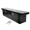 Eivojor 60" Heavy Duty Aluminum Stripes Plated Tool Box Pick Up Truck Bed RV Trailer Toolbox Storage Organizer with Locks and Keys,60"x 12"x 14"-Black view 1