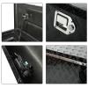 Eivojor 60" Heavy Duty Aluminum Stripes Plated Tool Box Pick Up Truck Bed RV Trailer Toolbox Storage Organizer with Locks and Keys,60"x 12"x 14"-Black view 2