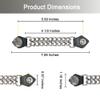 Dream Apparel 4PCS Motorcycle Vest Extenders for Men, Biker Vest Extenders with Faux Leather Ends and Double Chrome Chains view 3