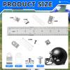 Fabbay 32 Pcs Football Helmet Repair Kit Football Helmet Hardware Kit R Shape Visor Clips Screws Nuts with Rubber Gaskets for Hockey Baseball Sports view 2