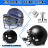 Fabbay 32 Pcs Football Helmet Repair Kit Football Helmet Hardware Kit R Shape Visor Clips Screws Nuts with Rubber Gaskets for Hockey Baseball Sports view 4