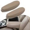 GXARTS Front Driver and Passenger Side Seat Leather Armrest Cover Replacement #522 or 52i Medium Neutral Tan Fit for Chevy Silverado Avalanche Tahoe Suburban GMC Sierra Yukon 2000-2006 view 1