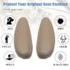 GXARTS Front Driver and Passenger Side Seat Leather Armrest Cover Replacement #522 or 52i Medium Neutral Tan Fit for Chevy Silverado Avalanche Tahoe Suburban GMC Sierra Yukon 2000-2006 view 2