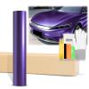 60"x84" (5FTx7FT) Ghost Purple Heavy Metal Diamond Glitter Satin Ceramic White Metallic Vinyl Wrap Auto Car Sticker Decal Film Sheet Bubble Free Air Release Technology with Tool Kit view 1