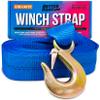 Boat Trailer Winch Strap with Hook, Heavy Duty Replacement for Hand Crank Trailer, 2 Inch x 20 Feet, 10,000 Lbs Capacity, Towing and Bow Boat Strap view 1
