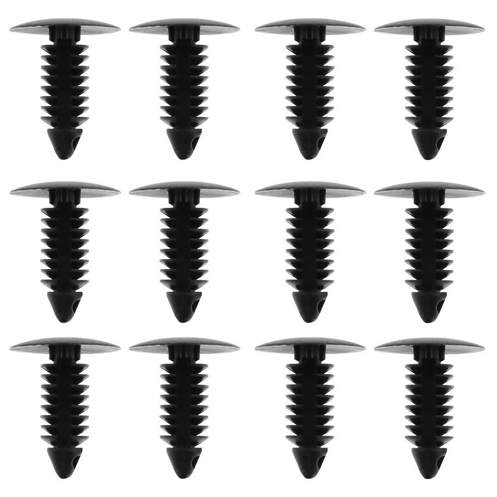 SING F LTD 100PCS Fir Tree Plastic Trim Clips for 7.5mm Hole Car Retainer Clips Car Bumper Fender Rivets Push Pins Clips Fasteners 17.5mm Head 22.5mm Height