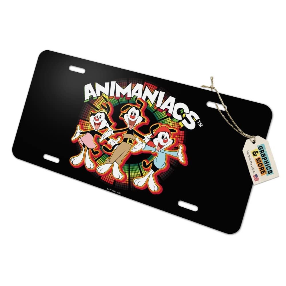 GRAPHICS & MORE Animaniacs Retro Burst Novelty Metal Vanity Tag License Plate