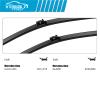 OEM Windshield Wiper Blades Replacement for Mercedes-Benz GLA250 2016-2020 GLA45 AMG 2016-2020, All Weather Original Factory Quality Front & Rear Wipers Set 24"+19"+12" (Pack of 3) view 3