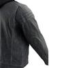 Milwaukee Leather Vintage SFM1802 Men's Black Nubuck Leather Hooded Jacket - 3X-Large view 3