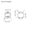 uxcell 10pcs 13mm Spring Band Type Action Fuel/Silicone Vacuum Hose Pipe Clamp Low Pressure Air Clip Clamp, Zinc Plated view 2