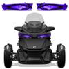 AMR Racing Roadster Headlight Eye Graphics Decal Cover Compatible with Can-Am Spyder RT 2020-2023 - Corrupt Purple view 1