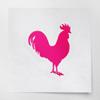 2 Pcs - No Background Decal Stickers of Rooster 3 Stencil (Pink) Premium Waterproof Vinyl Decal Stickers for Laptop Phone Accessory Helmet Car Window Mug Tuber Cup Door Wall USCSKUS0a4522PI090622 view 1
