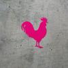 2 Pcs - No Background Decal Stickers of Rooster 3 Stencil (Pink) Premium Waterproof Vinyl Decal Stickers for Laptop Phone Accessory Helmet Car Window Mug Tuber Cup Door Wall USCSKUS0a4522PI090622 view 2