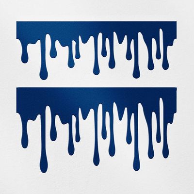 2 Pcs - No Background Decal Stickers of Blood and Slime Borders (Navy Blue) Premium Waterproof Vinyl Decal Stickers for Laptop Phone Accessory Helmet Car Window Mug Tuber Cup USCSKUS738184AB090622