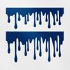2 Pcs - No Background Decal Stickers of Blood and Slime Borders (Navy Blue) Premium Waterproof Vinyl Decal Stickers for Laptop Phone Accessory Helmet Car Window Mug Tuber Cup USCSKUS738184AB090622 view 1