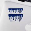 2 Pcs - No Background Decal Stickers of Blood and Slime Borders (Navy Blue) Premium Waterproof Vinyl Decal Stickers for Laptop Phone Accessory Helmet Car Window Mug Tuber Cup USCSKUS738184AB090622 view 3