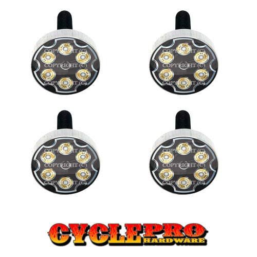 SIMPLE KITCHEN MEALS Polished Billet Logo Windshield Bolt for 15-up Roadglide - Style 333-6901
