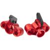 ShareGoo Aluminum Front Steering Knuckle Steering Blocks Caster Blocks w/Pivot Ball Compatible with Arrma 1/8 V5 Kraton Outcast Notorious 6S BLX Upgrades Parts (Red) view 2