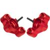 ShareGoo Aluminum Front Steering Knuckle Steering Blocks Caster Blocks w/Pivot Ball Compatible with Arrma 1/8 V5 Kraton Outcast Notorious 6S BLX Upgrades Parts (Red) view 4