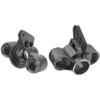 ShareGoo Aluminum Front Steering Knuckle Steering Blocks Caster Blocks w/Pivot Ball Compatible with Arrma 1/8 V5 Kraton Outcast Notorious 6S BLX Upgrades Parts (Black) view 2