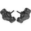 ShareGoo Aluminum Front Steering Knuckle Steering Blocks Caster Blocks w/Pivot Ball Compatible with Arrma 1/8 V5 Kraton Outcast Notorious 6S BLX Upgrades Parts (Black) view 4