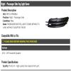 Right Passenger Side Fog Light Cover Panel - Compatible with 2012-2015 Audi A6 Quattro (Models without S-Line Package and Adaptive Cruise Only) view 2