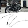 Saddle Bag Mount Brackets, Motorcycle Saddlebag Support Bars, Saddle Bag Mounting Guard Bracket Fit for Triumph Bonneville T100 for Thruxton 900(A (silver)) view 2