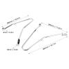 Saddle Bag Mount Brackets, Motorcycle Saddlebag Support Bars, Saddle Bag Mounting Guard Bracket Fit for Triumph Bonneville T100 for Thruxton 900(A (silver)) view 4