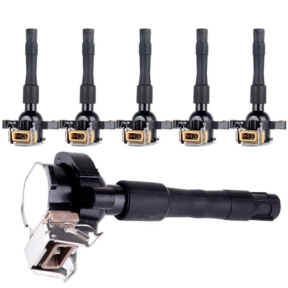 FINDAUTO UF300 C1239 E1196A Ignition Coil Coils Pack Compatible for Land Rover Freelander 2.5L 2002-2006,for X5 3.0L 2001-2002,for M5 5.0L 2000-2003,for M5 4.9L 1999-2003 Set of 6