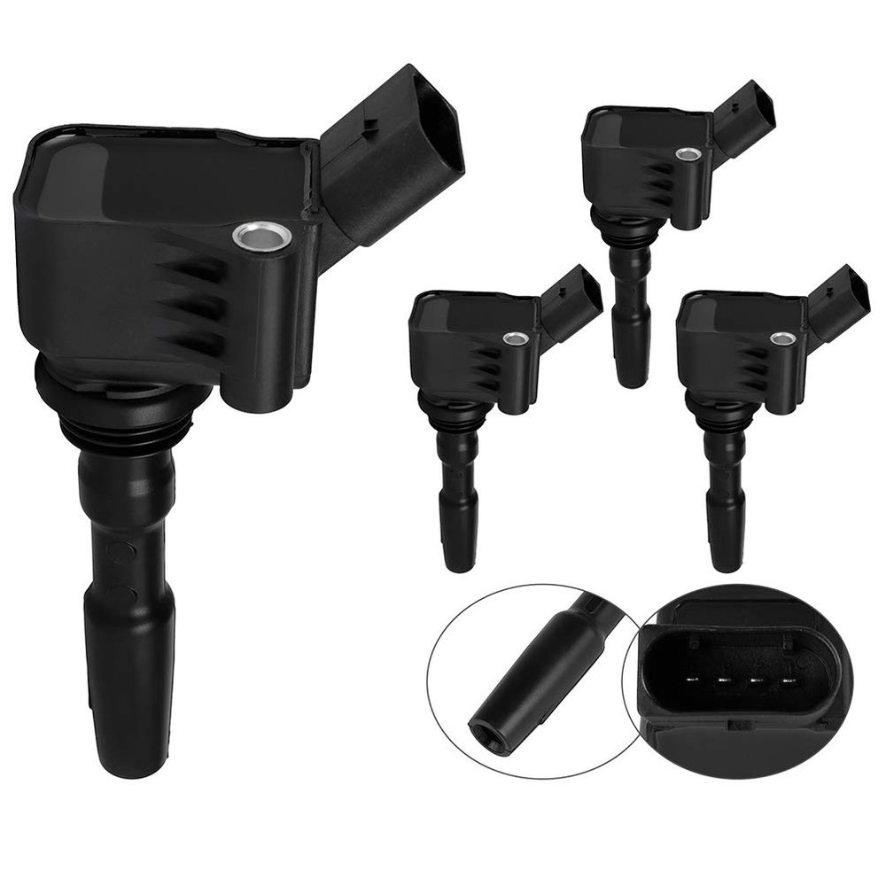 FINDAUTO UF717, Gn10631, 5C1902 Ignition Coil Coils Pack Compatible for J-Etta 1.4L 2014-2017,for G-Olf 1.4L 2019-2020,for A-Udi A3 Sportback E-Tron 1.4L 2016-2018 Set of 4