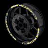 MC MOTOPARTS Yellow Reflective Wheel Stripes Sticker SH09 Compatible with TUONO V4 RR 15-21 MANA 850 Dorsoduro 900 18-20 view 1