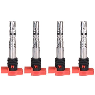 FINDAUTO UF483 06C905115M Ignition Coil Coils Pack Compatible for A-udi A6 Q-uattro 3.0L 2002-2004,for A-udi A6 3.0L 2002-2005,for A-udi A4 3.0L 2002-2005 set of 4