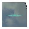 Piper PA-34 Seneca Pilot Front with Split Window and Round Inlets Vinyl Sticker Decal PA34 Seneca II III V Civil Aviation Piper view 1