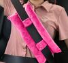 SKIYHON Seat Belt Pillow for Mastectomy Post-Surgery, Heart Surgery Recovery Support Cushion for Chest Chemo Port Pacemaker Bypass Hysterectomy Recovery Pillow (Dark Pi-nk) view 1