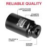 ZOYAKKI 1/2" Drive x 30 mm Deep 6 PT Impact Socket, CR-MO,1/2-inch Drive 6 Point Axle Nut Socket for Easy Removal of Axle Shaft Nuts (Metric 30MM) view 3