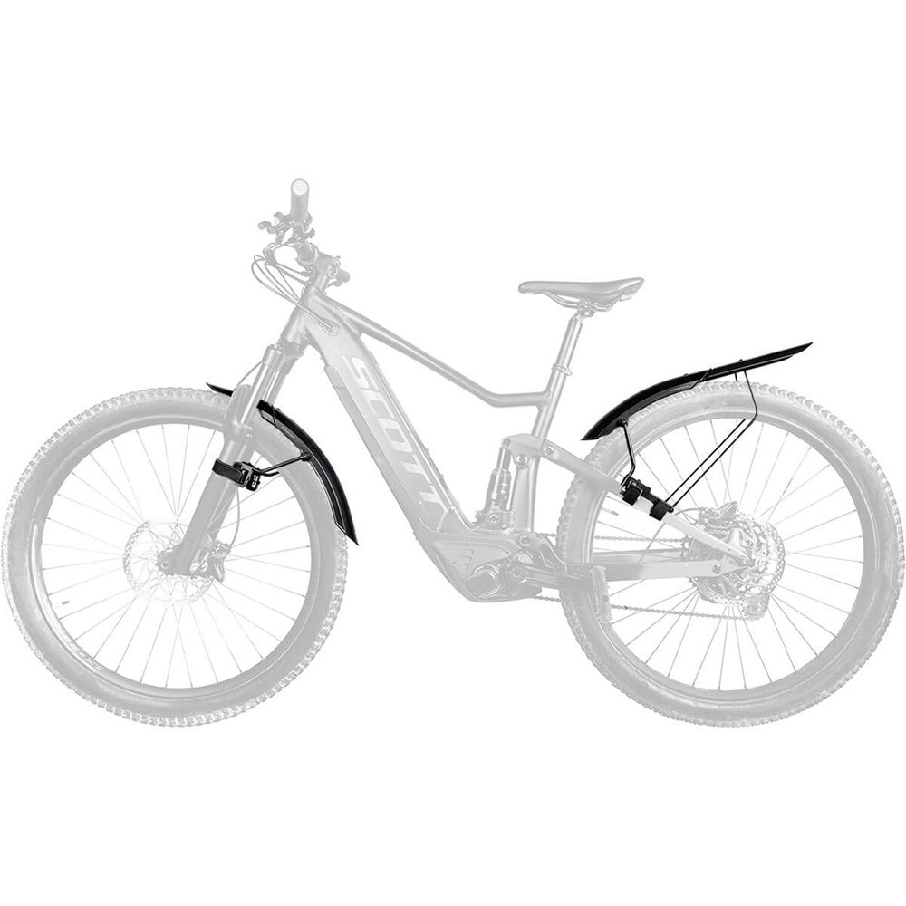 Topeak TetraFender M1 + M2 MTB Fender Set Quick-Mount Front & Rear Mudguards for 26-29 Wheels with Adjustable Struts