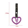 BROKEN HEART Purple JDM TSURIKAWA RING SUBWAY TRAIN BUS HANDLE STRAP CHARM DRIFT view 3