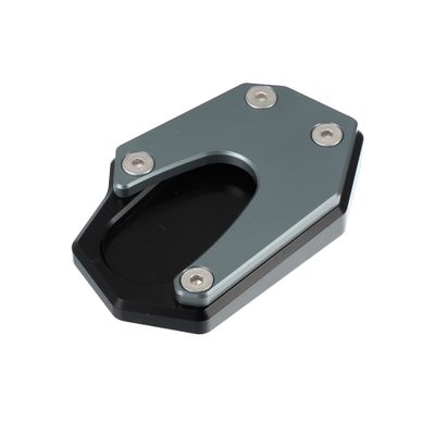 X AUTOHAUX Motorcycle Kickstand Side Stand Plate Pad Aluminum Alloy Titanium Tone for Suzuki V-Strom1050