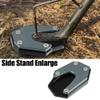 X AUTOHAUX Motorcycle Kickstand Side Stand Plate Pad Aluminum Alloy Titanium Tone for Suzuki V-Strom1050 view 2