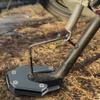 X AUTOHAUX Motorcycle Kickstand Side Stand Plate Pad Aluminum Alloy Titanium Tone for Suzuki V-Strom1050 view 3