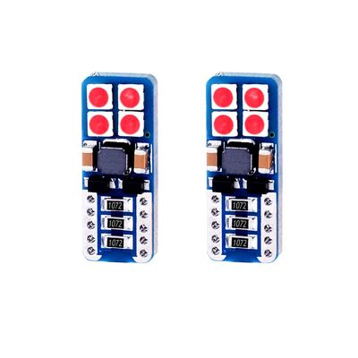 OtpOutopa 194 LED Bulb, Super Bright 168 2825 T10 W5W 3030 8SMD Chipset Replacement Bulbs for Car Interior Dome Map Door Courtesy License Plate Lights 12V (Red,2PCS)