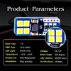 OtpOutopa 194 LED Bulb, Super Bright 168 2825 T10 W5W 3030 8SMD Chipset Replacement Bulbs for Car Interior Dome Map Door Courtesy License Plate Lights 12V (Red,2PCS) view 3