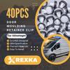 Rexka 40pcs Wheel Opening Molding Clip Retainer Compatible with Ford W716507-S300 Expedition EcoSport Transit 150 250 350 W716507S300 view 2