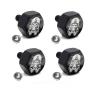 SIMPLE KITCHEN MEALS 4 Black Billet Hex License Plate Frame Tag Bolts Skull Piston - 196 Style 333-6824 view 1