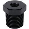 Podavelle 1/2 NPT Male to 1/8 NPT Female Bushing Reducer Adapter Fitting Aluminum Black view 3