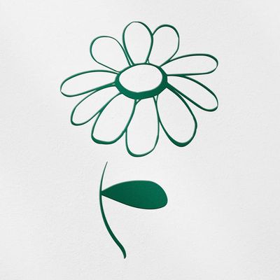 2 Pcs - No Background Decal Stickers of Daisy Flower Drawing 2 (Green) Premium Waterproof Vinyl Decal Stickers for Laptop Phone Accessory Helmet Car Window Mug Tuber Cup Door NVCSKUS600074GR090622
