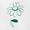 2 Pcs - No Background Decal Stickers of Daisy Flower Drawing 2 (Green) Premium Waterproof Vinyl Decal Stickers for Laptop Phone Accessory Helmet Car Window Mug Tuber Cup Door NVCSKUS600074GR090622 view 1