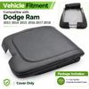 NLQR Center Console Replacement Cover Compatible with Dodge Ram 1500/2500/3500 Classic 2013-2018, Black Microfiber Leather Armrest Lid Accessories,Jump Seat Only, Black Stitching view 3