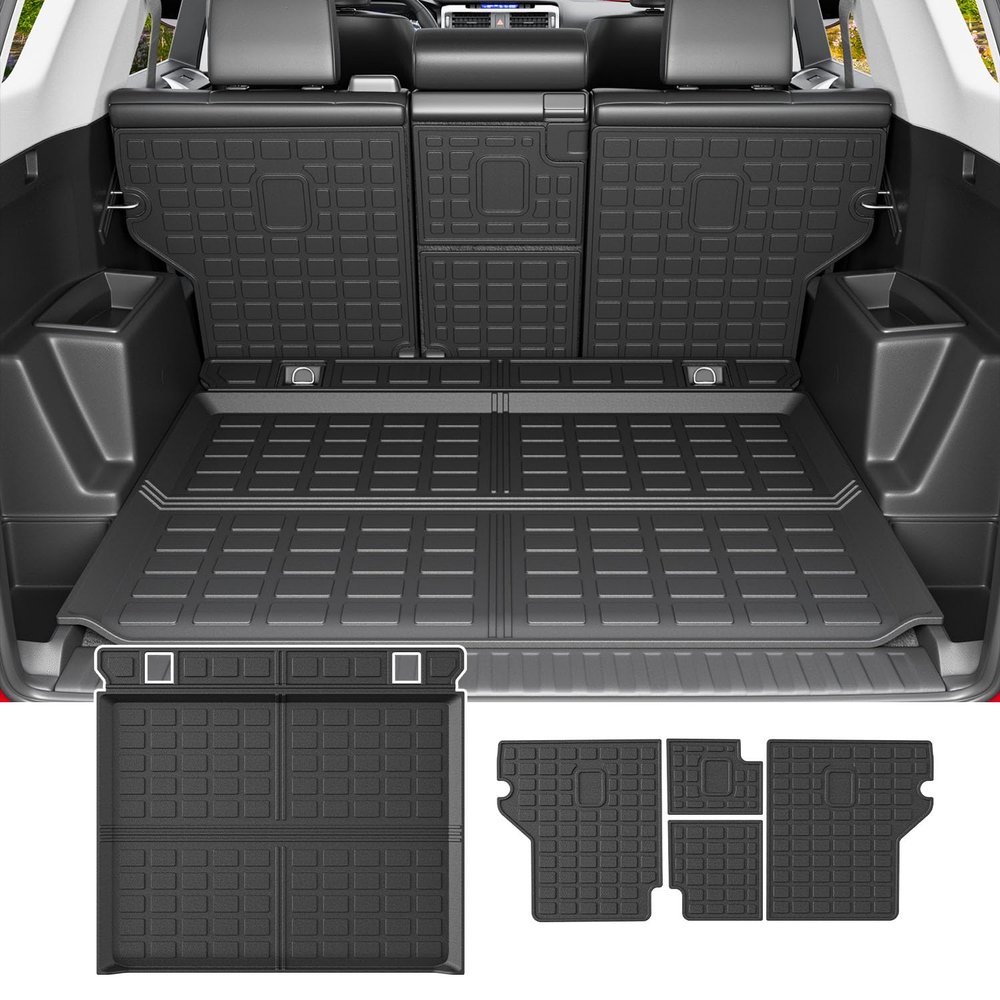 powoq Cargo Mat & Backrest Mats Compatible with 2010-2024 Toyota 4Runner
